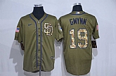 Padres 19 Tony Gwynn Olive 2020 Nike Cool Base Jersey,baseball caps,new era cap wholesale,wholesale hats